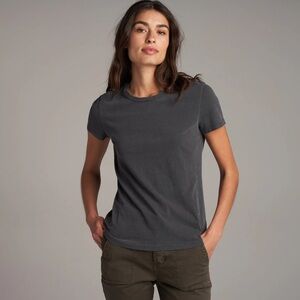 Rowan Tyler Crew Tee Faded Black Size M Short Sleeve Cotton USA